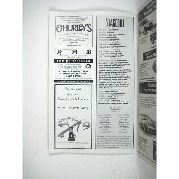 The Glass Blowers New York City Opera Stagebill April 2002 John Phillip Sousa - Picture 2 of 6